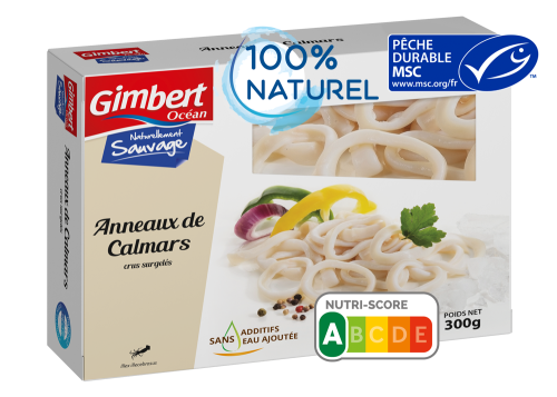 Anneaux de calmars label MSC surgelés Gimbert Océan