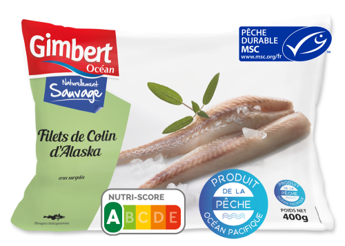 Filets de Colin d'Alaska Label MSC surgelé Gimbert Océan