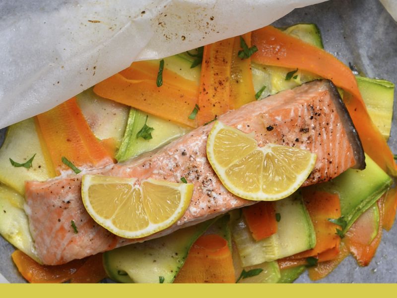 Recette du saumon en papillote au four, pavé de saumon surgelé au four