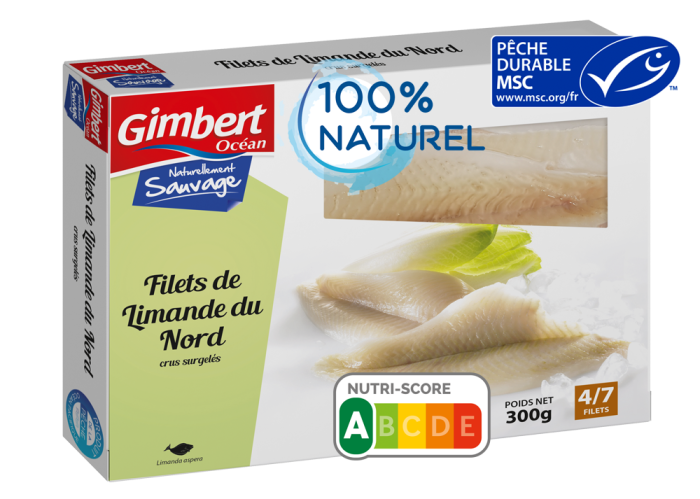 Filets de limande du nord surgelée label msc Gimbert Océan