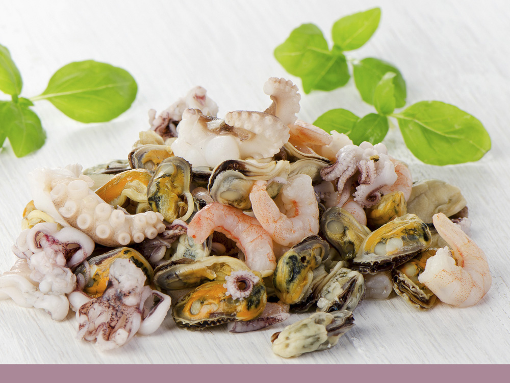 Recette salade de fruits de mer acidulée Gimbert Océan