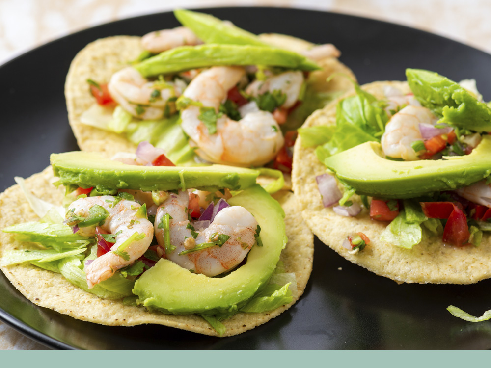 Recette tortillas avocat crevettes Gimbert océan